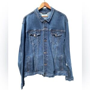 Old Navy Oversized Denim Jacket XXL Classic Trucker Blue Jean Jacket